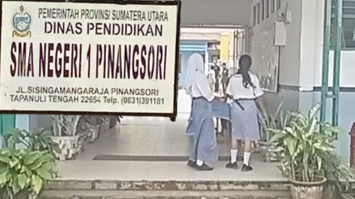 Kepala Sekolah SMAN.1 Pinang Sori Diduga Merasa Oyong Saat Ketemu Dengan Wartawan