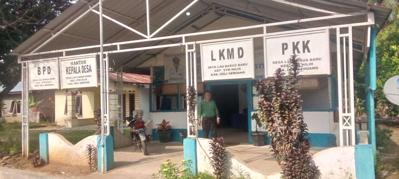 Kantor kepala Desa Lau Barus Baru Kec: STM hilir. Dianggap kantor pribadi