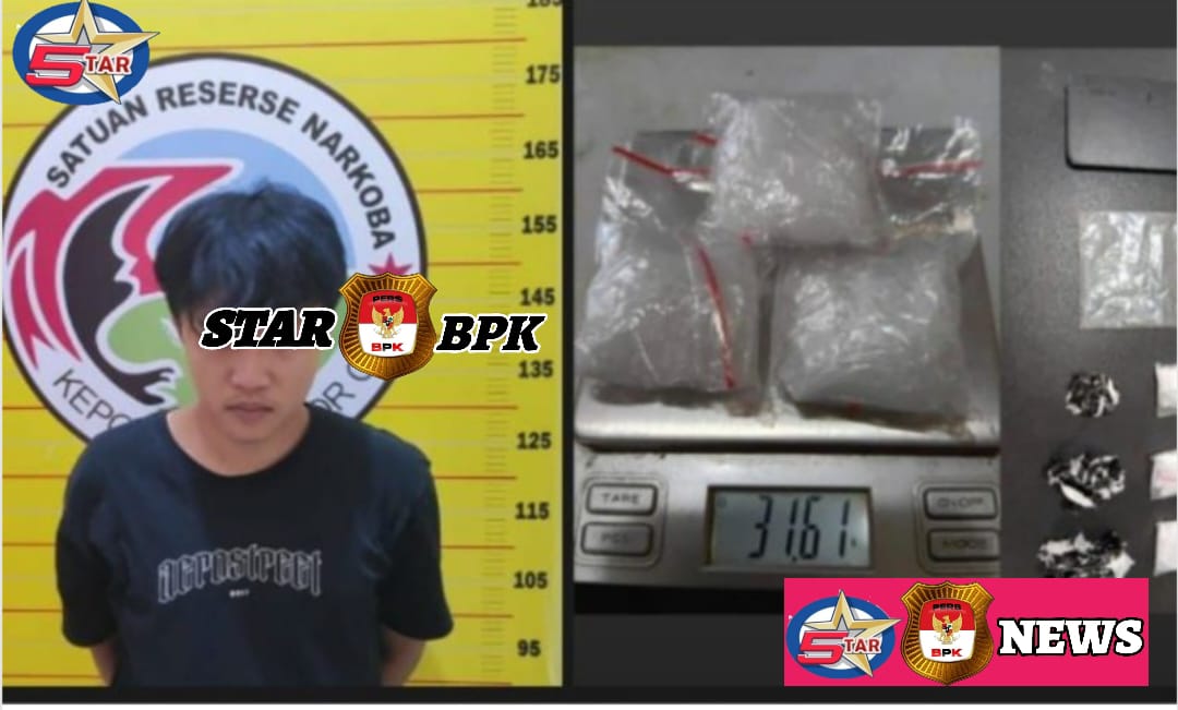 Sat Narkoba Polres Oku mengamankan seorang laki laki Di Duga Bandar narkoba