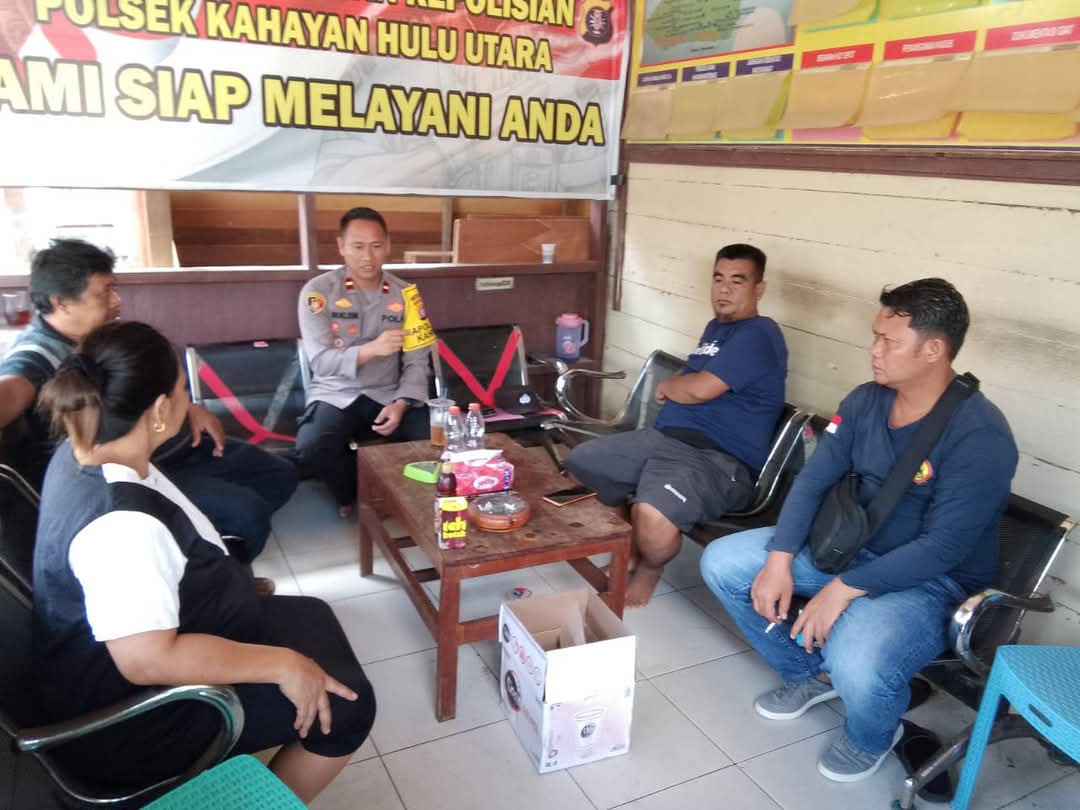 Sebagai upaya untuk mendengar langsung keluhan dari masyarakat, Polsek Kahayan Hulu Utara melalui Kapolsek Kahayan Hulu Utara IPDA MUKLISIN, S.H