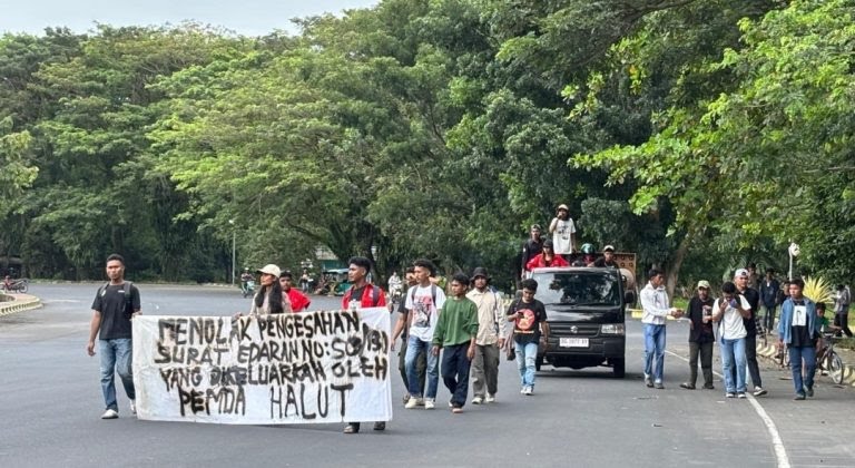 KOPRA Halmahera Utara Gelar Aksi Protes terhadap Surat Edaran Bupati”