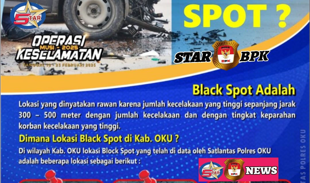 Kasat Lantas polres OKU : Apa Itu Black Spot