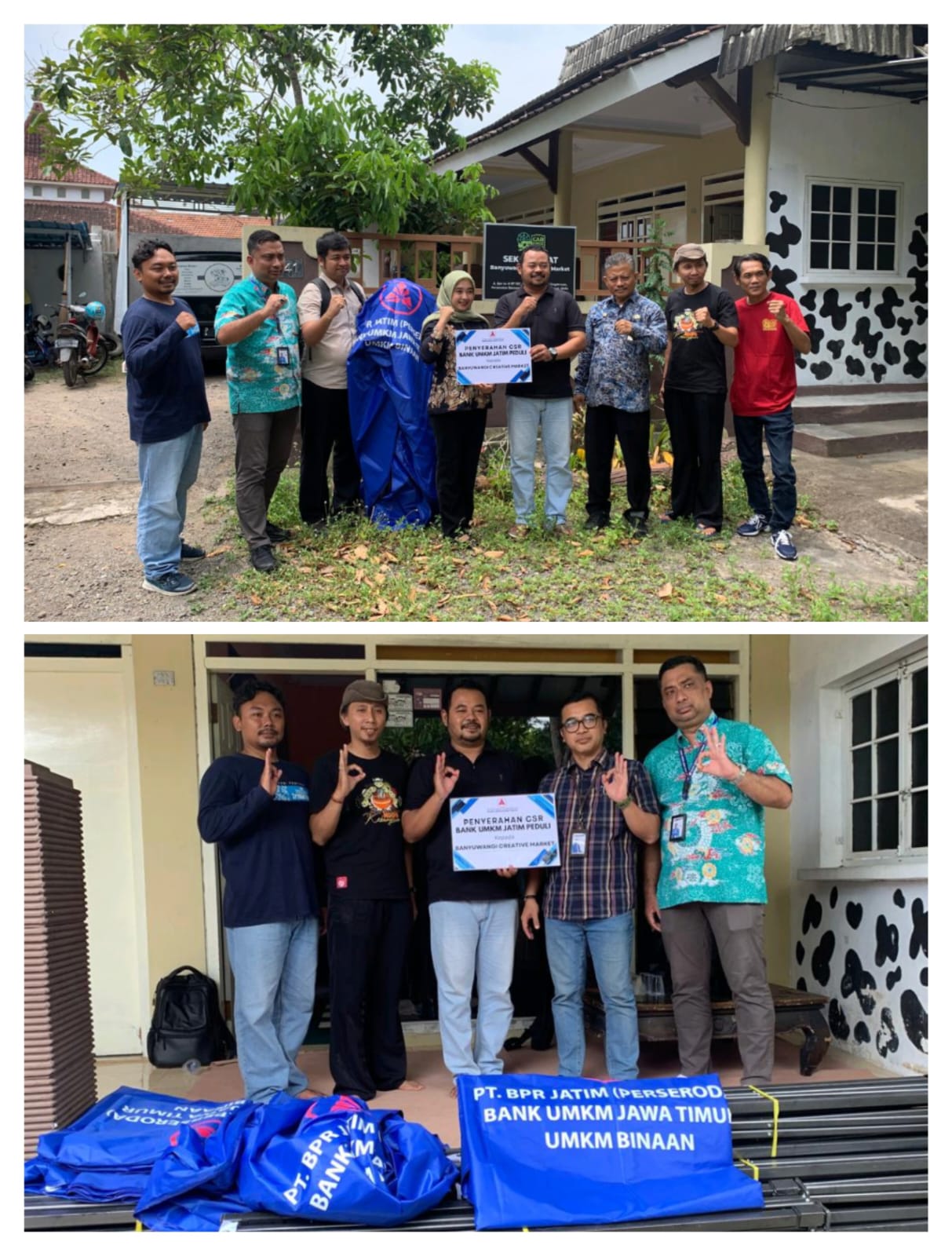 Bank BPR Cabang Jatim Serahkan Tenda UMKM ke Banyuwangi Creative Market