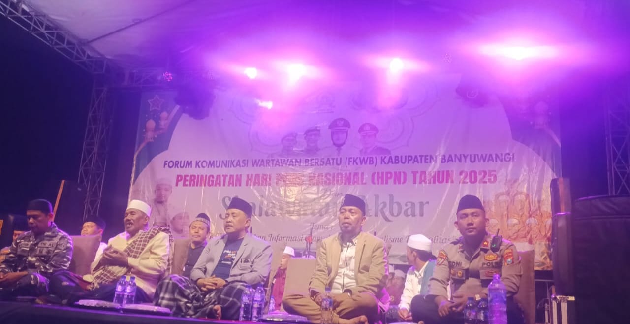 Peringati HPN Gelar Shalawat Bersama di Banyuwangi untuk Perkuat Sinergi Media Dan Masyarakat