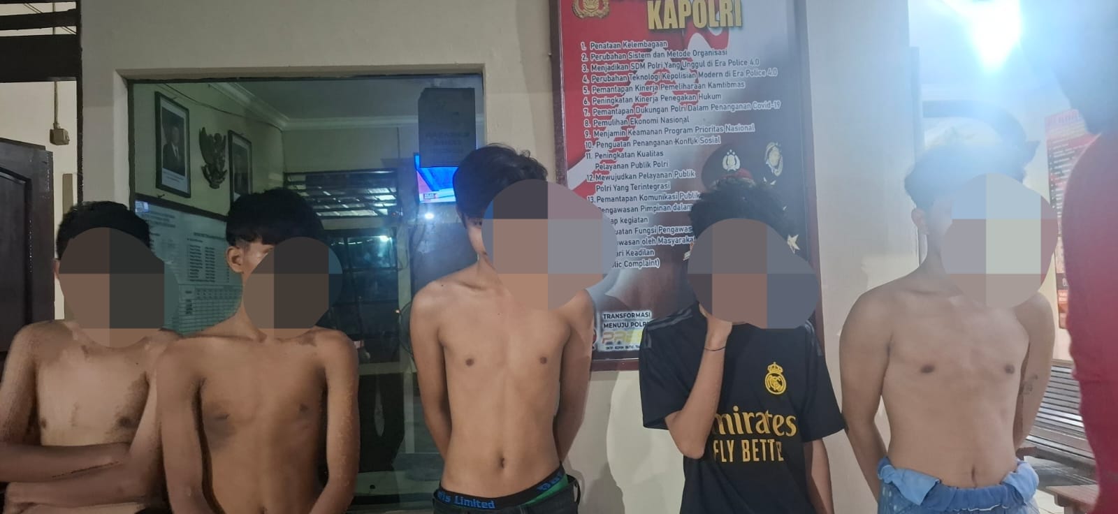 Lima Anak Remaja Hendak Tawuran Diamankan Patroli Polsek Pontianak