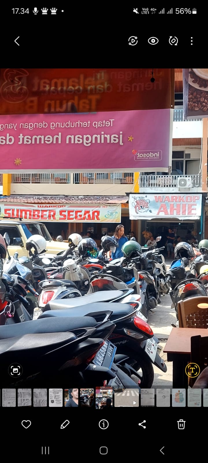 Lahan parkir yang diserobot  secara paksa oleh oknum,  rosdi kehilangan mata pencarian
