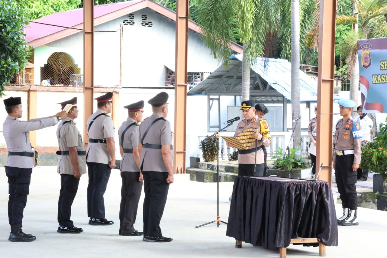 Upacara Serah Terima Jabatan di Polres Sabang