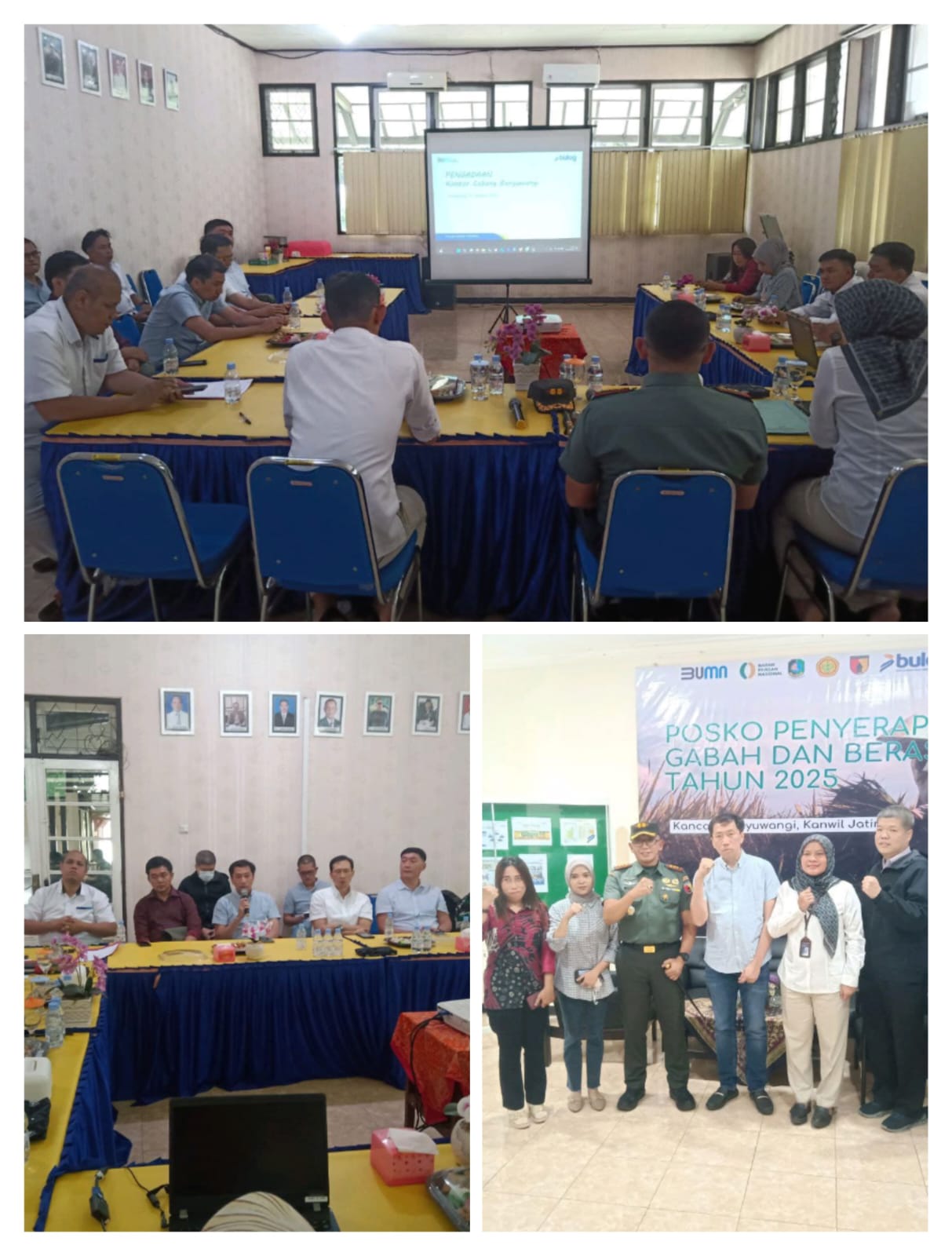 Rapat Dipimpin Oleh Dandim 0825/Banyuwangi, Percepatan Penyerapan Gabah Tahun 2025