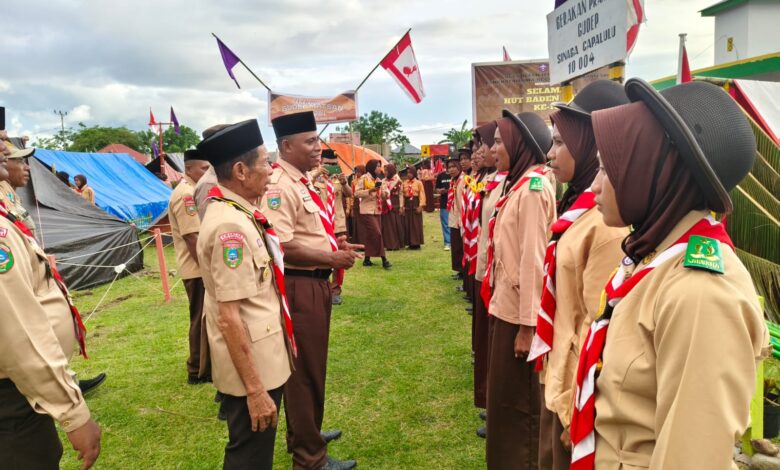Kadispora Kepulauan Sula Wakili Bupati Buka Perkemahan Pramuka di Capalulu