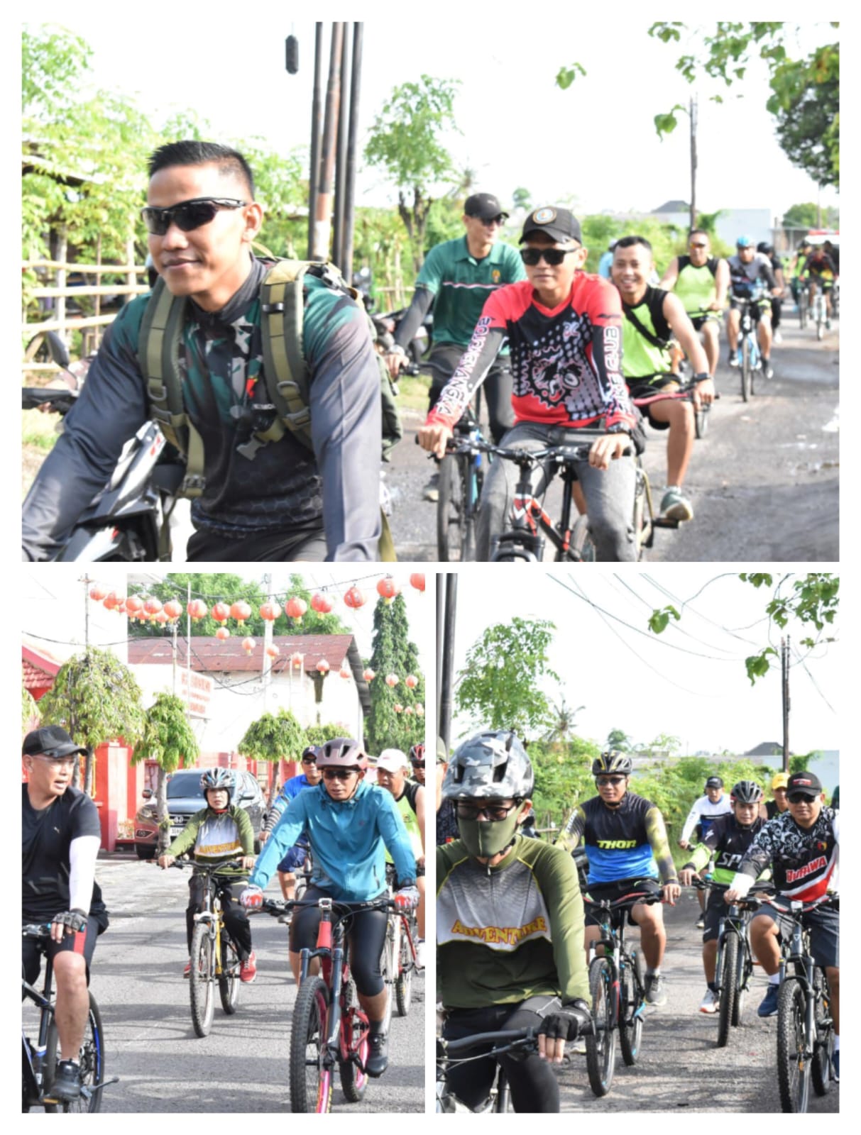 Serunya Fun Bike Ceria di Kodim 0825 Banyuwangi, Ditutup dengan Kejutan Ulang Tahun Dandim