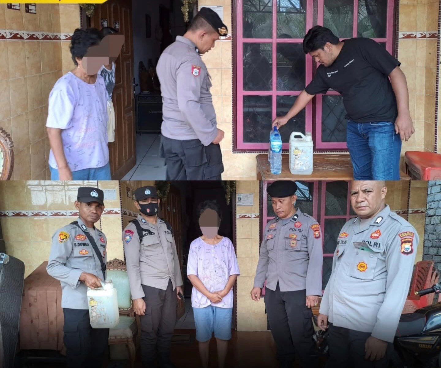 Polres Halut Berhasil Menyita Miras Jenis Cap Tikus