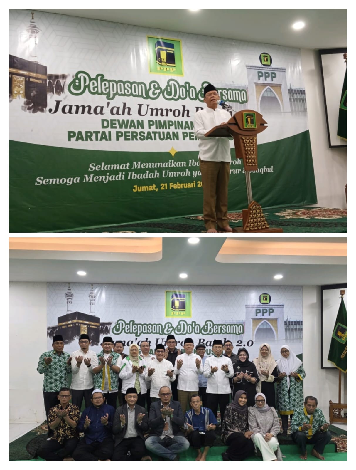Ketua Umum DPP PPP Melepas Jamaah Umroh PPP Batch 2.0