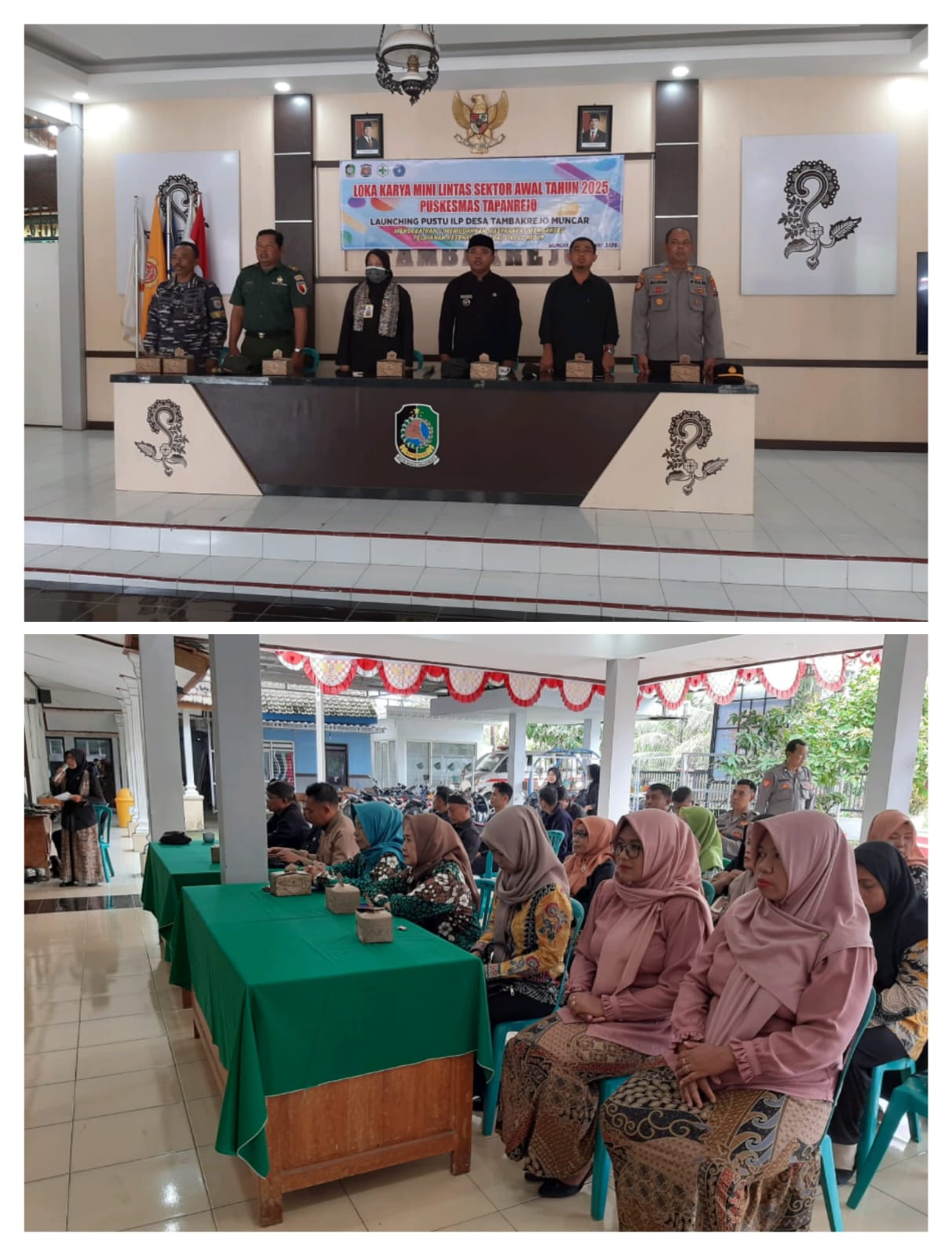 Anggota Personel TNI Gelar Lokariya Lintas Sektoral Serta Peresmian PUSTU ILP Desa Tambakrejo Berjalan Lancar
