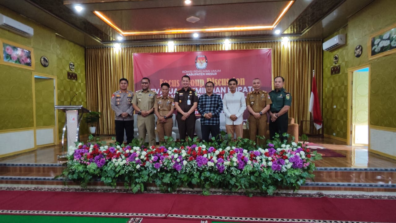 Komisi Pemilihan Umum (KPU) Kabupaten Mesuji menggelar Focus Group Discussion (FGD), evaluasi Pemilihan Bupati dan Wakil Bupati 2024