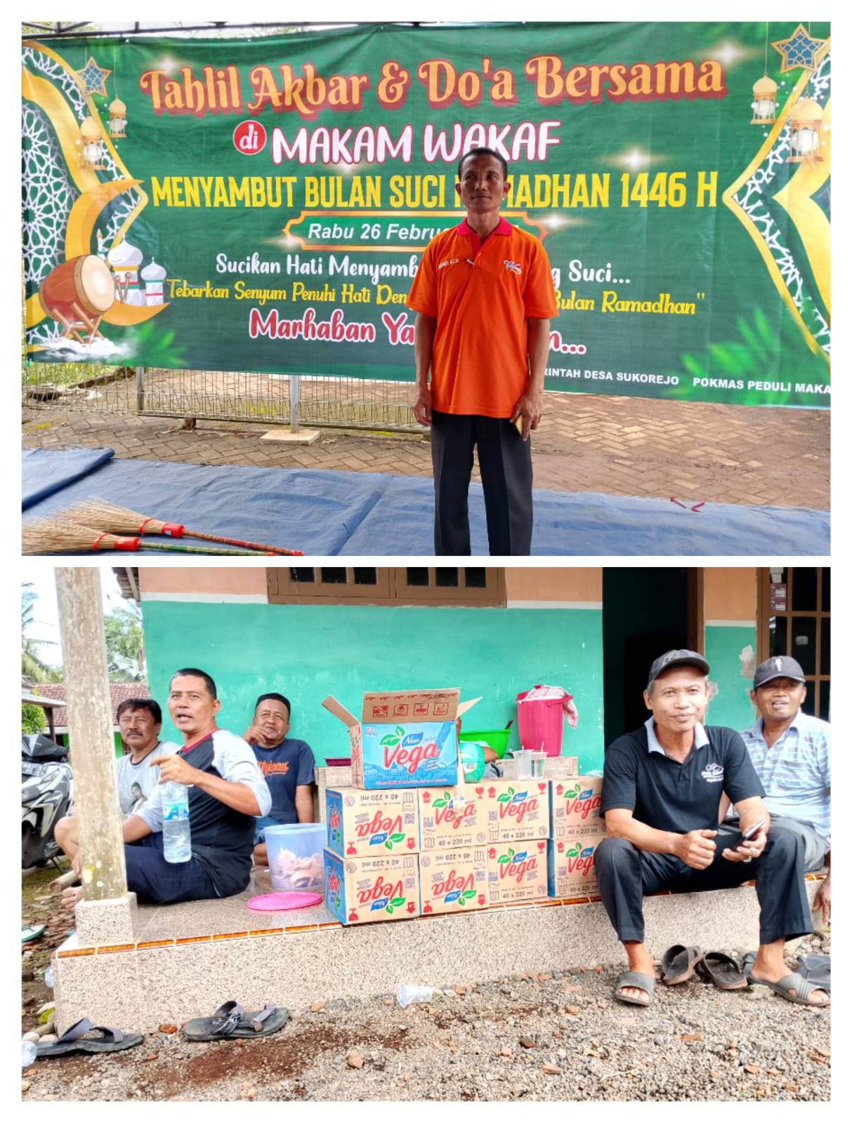 Sambut Bulan Suci Ramadhan 1446 H Dusun Sukorejo Gelar Doa Bersama Di TPU Makam Wakaf