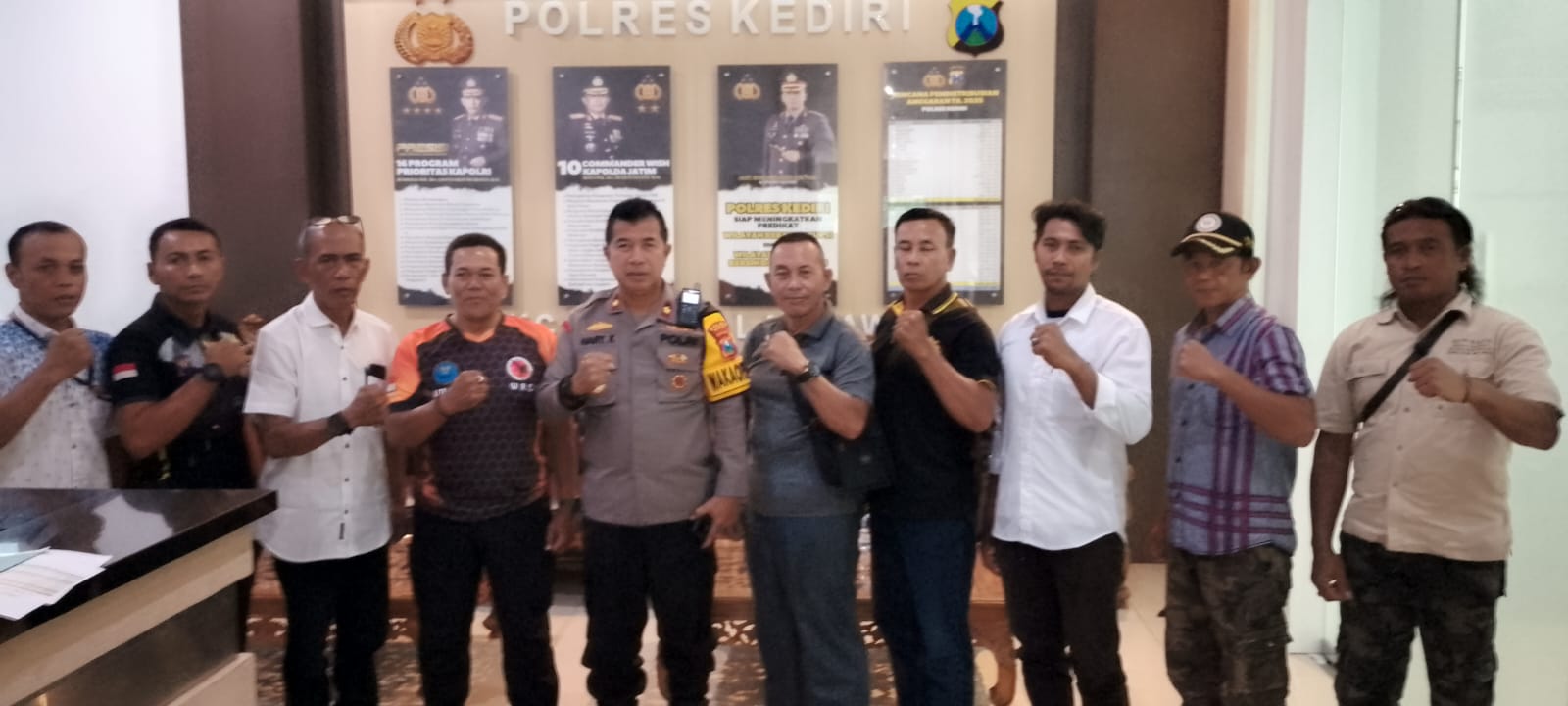Sat Set, Audensi ke Polres Kediri Dilakukan Oleh Pengurus WRC BIRENDRA Kediri Raya Sebagai Penguatan Existensi Organisasi