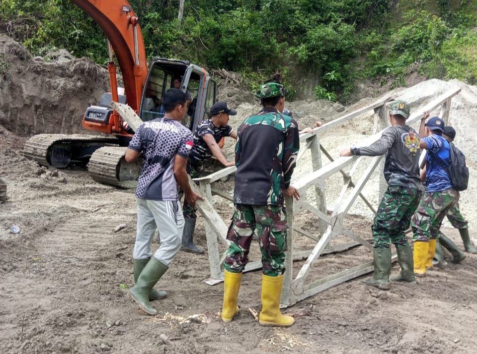 Peningkatan Kualitas Jalan TMMD ke-123 Kodim 0112/Sabang Masuki Tahap Pemasangan Batching Plant dan Penyiapan Material