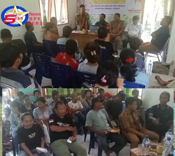 Musdes: Musyawarah Penetapan Penerima Bantuan Tunai Dan Ketahanan Pangan Desa Sihapas
