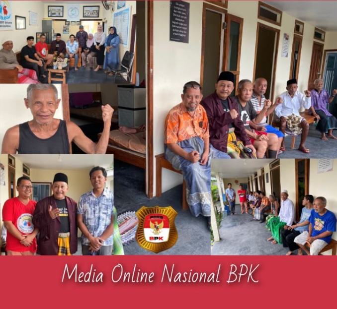 Pengurus Panti Jompo Sahabat Lansia Terima Kunjungan Pasi Intel Lanal Banyuwangi