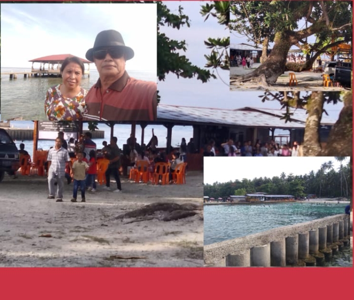 Pantai turedowi Beach Ramai dikunjungi orang.