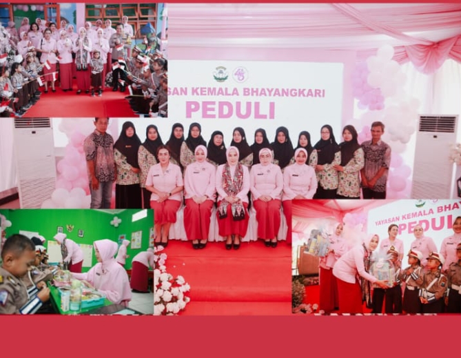 Wakil Ketua Bhayangkari Daerah Jawa Timur Salurkan Makan Sehat Bergizi Gratis di Jombang