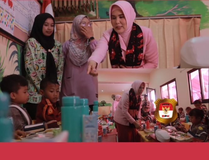 YKB Jatim Berbagi Makanan Bergizi di TK Kemala Bhayangkari 45 Kalipang Blitar