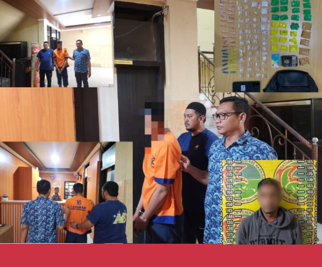 Satresnarkoba Polresta Banyuwangi Tangkap Pengedar Sabu dengan BB 80 Gram