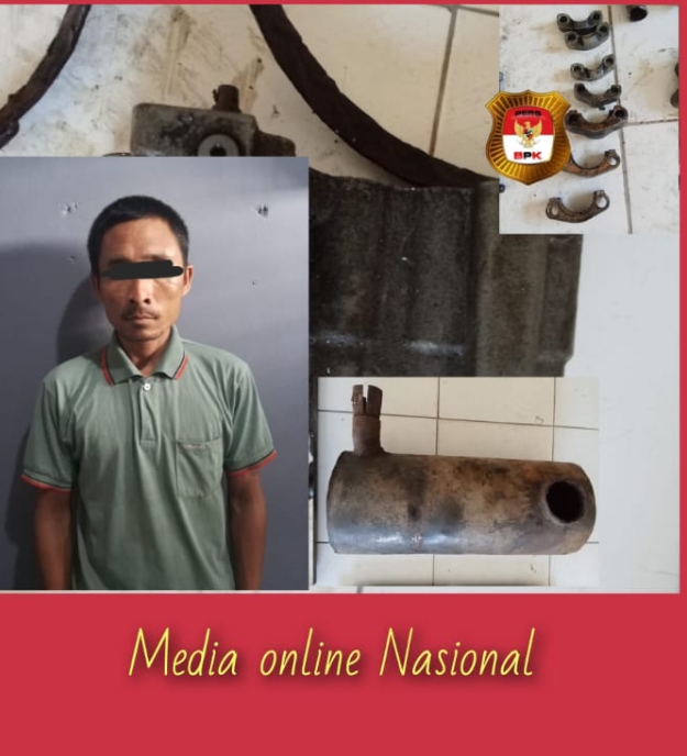 Polsek MBG Tangkap Pencuri dan Penadah Onderdil Excavator, Sahabat Diburu