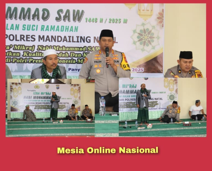 Polres Madina Peringati Isra Mikraj Nabi Muhammad SAW 1446 H