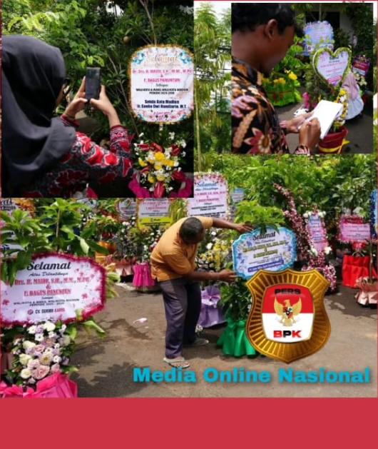 Dipenuhi Karangan Bunga Dan Ucapan Selamat Dalam Bentuk Tanaman Buah*