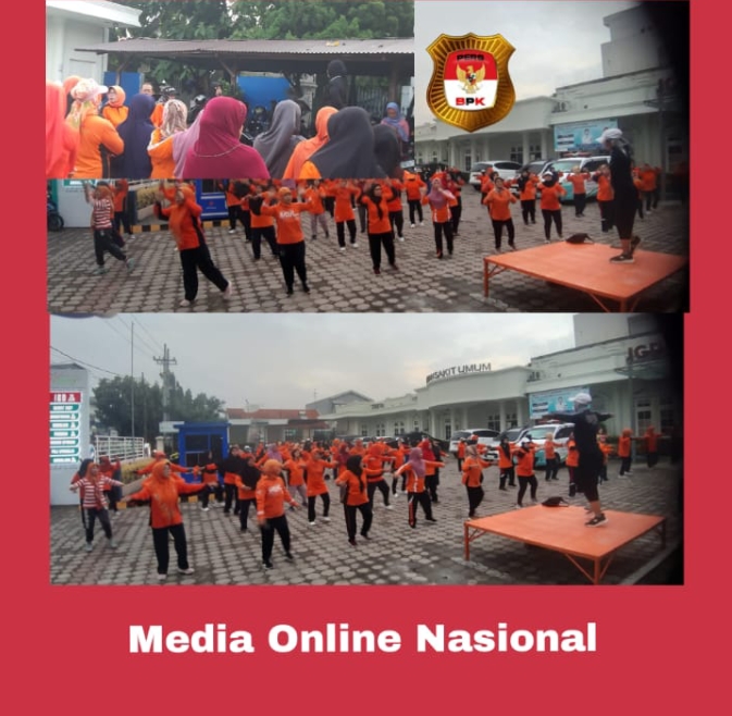 Semangat Meriah Luar Biasa Peserta Senam Sehat Lansia Di RSU Moedjito Jombang