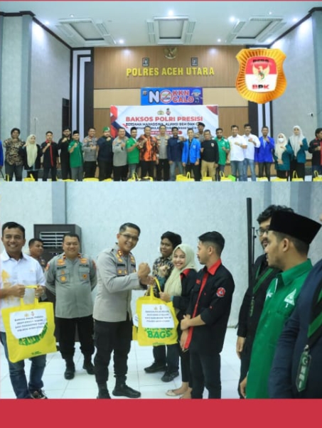 Jelang Bulan Suci Ramadhan, Polres Aceh Utara Gelar Baksos Polri Presisi Bersama Mahasiswa