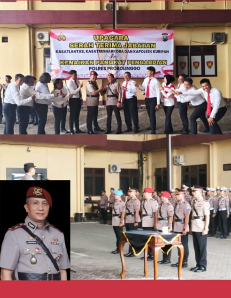 Sertijab di Polres Probolinggo, Iptu Nurmansyah Gantikan AKP Nanang Sugiono Sebagai Kasat Resnarkoba