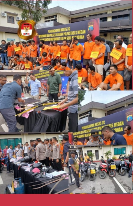 Kapolrestabes Medan Pimpin Paparan Sejumlah Kasus, Curanmor Kasus Paling Menonjol