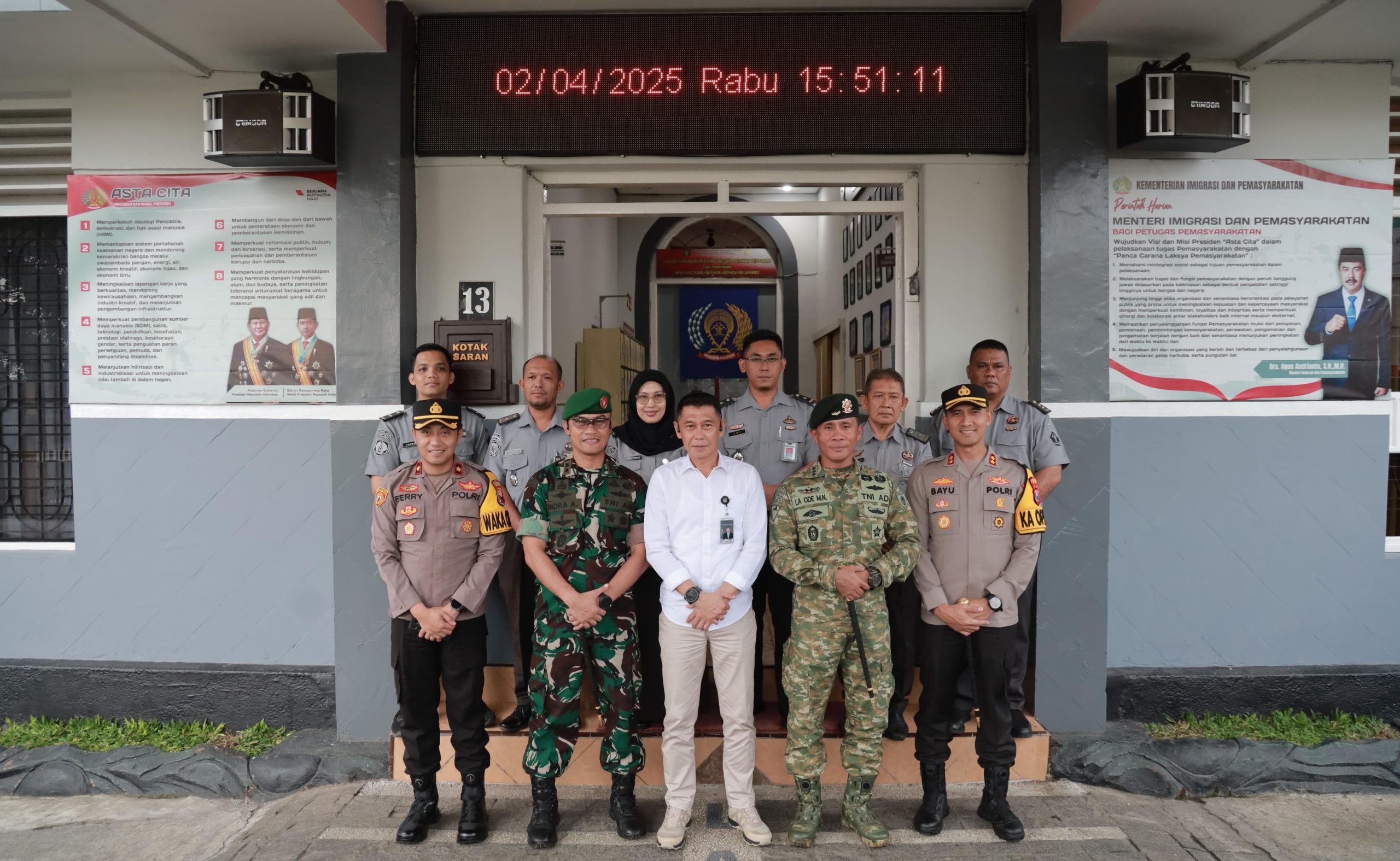 Kapolres Jember Kunjungi Lembaga Pemasyarakatan Kelas II A Jember Pastikan warga Binaan Aman