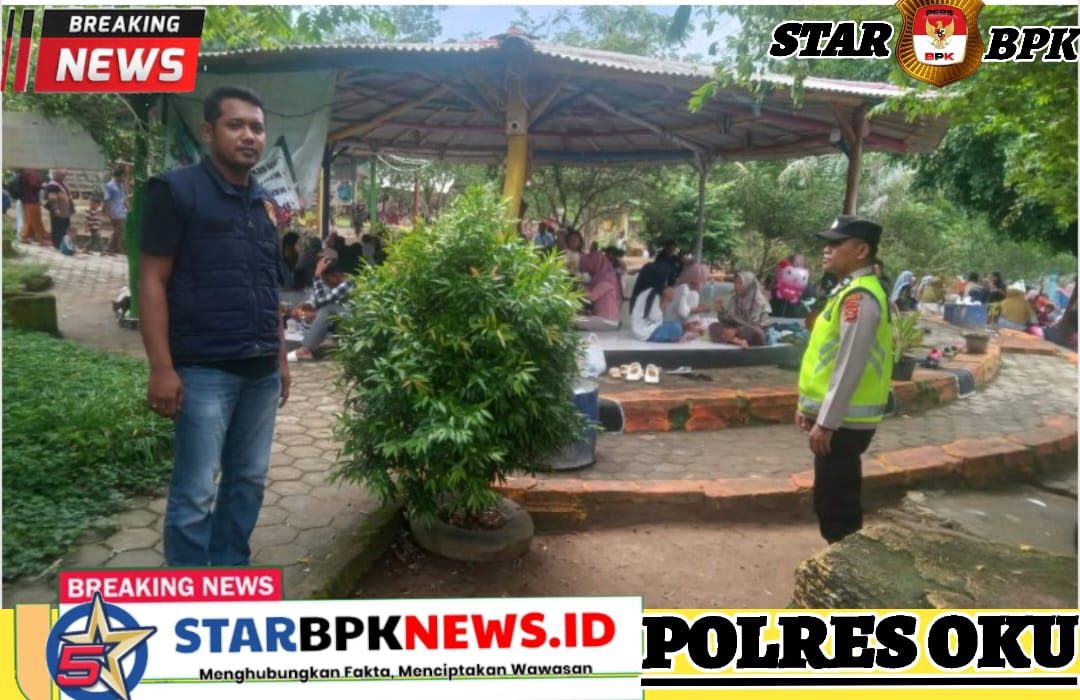Polsek Lubuk Raja polres Oku Turunkan Personelnya Amankan Objek Wisata Selama Libur Panjang Lebaran Idul Fitri 1446 H