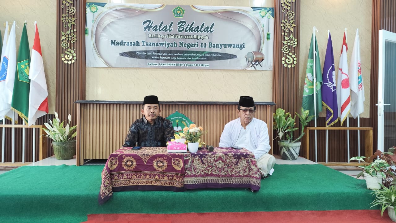 Suasana Penuh Kehangatan Warnai Halal Bihalal MTsN 11 Banyuwangi: Momentum Pererat Silaturahmi dan Semangat Baru Pascaramadhan