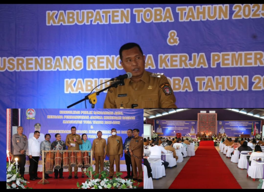 Bupati Toba Sampaikan Permohonan Bantuan Pembangunan ke Gubernur Sumut