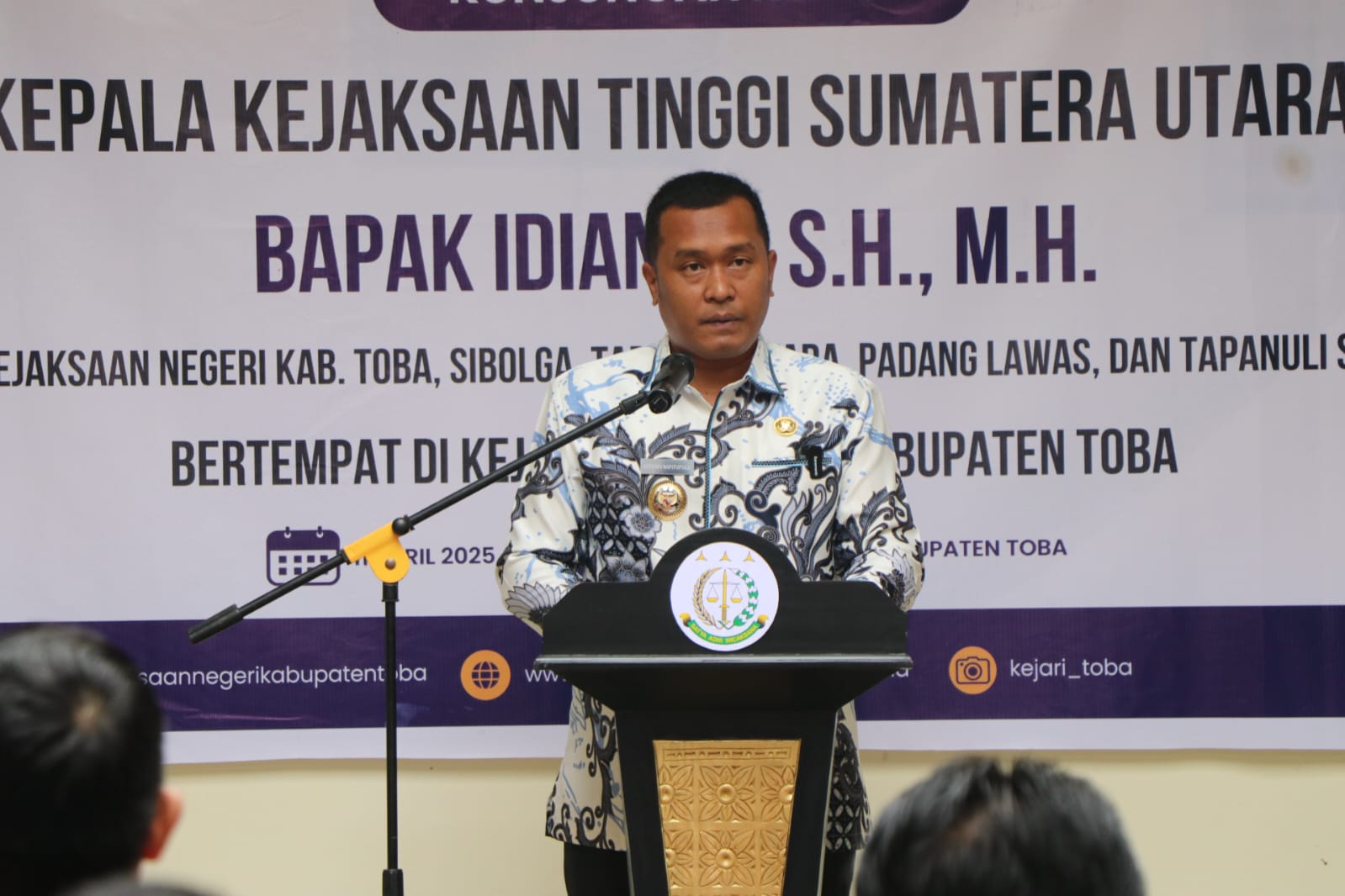 Bupati Toba Sambut Kedatangan Kajati Sumut
