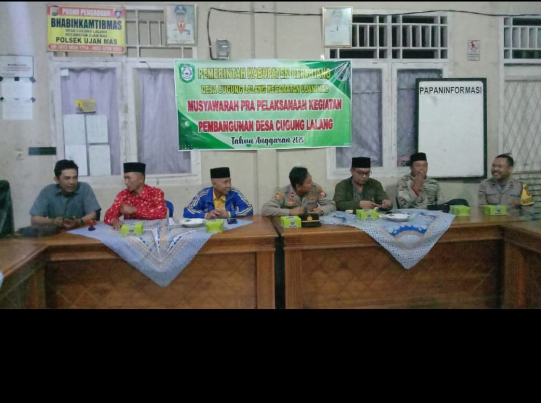 Pemerintah Desa Cugung Lalang Melaksanakan Kegiatan Musyawarah Pra Pelasana Kegiatan Desa Tahun 2025.