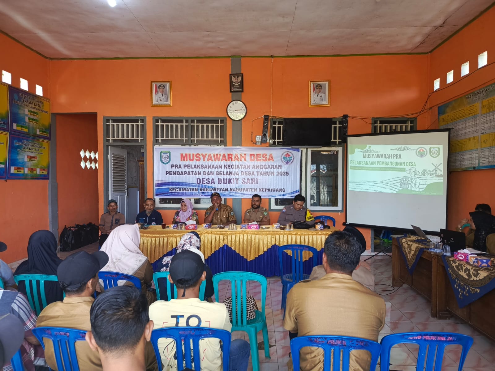 Pemerintah bukit sari Adakan (MUSDES) Praplaksanan tahun 2025 .