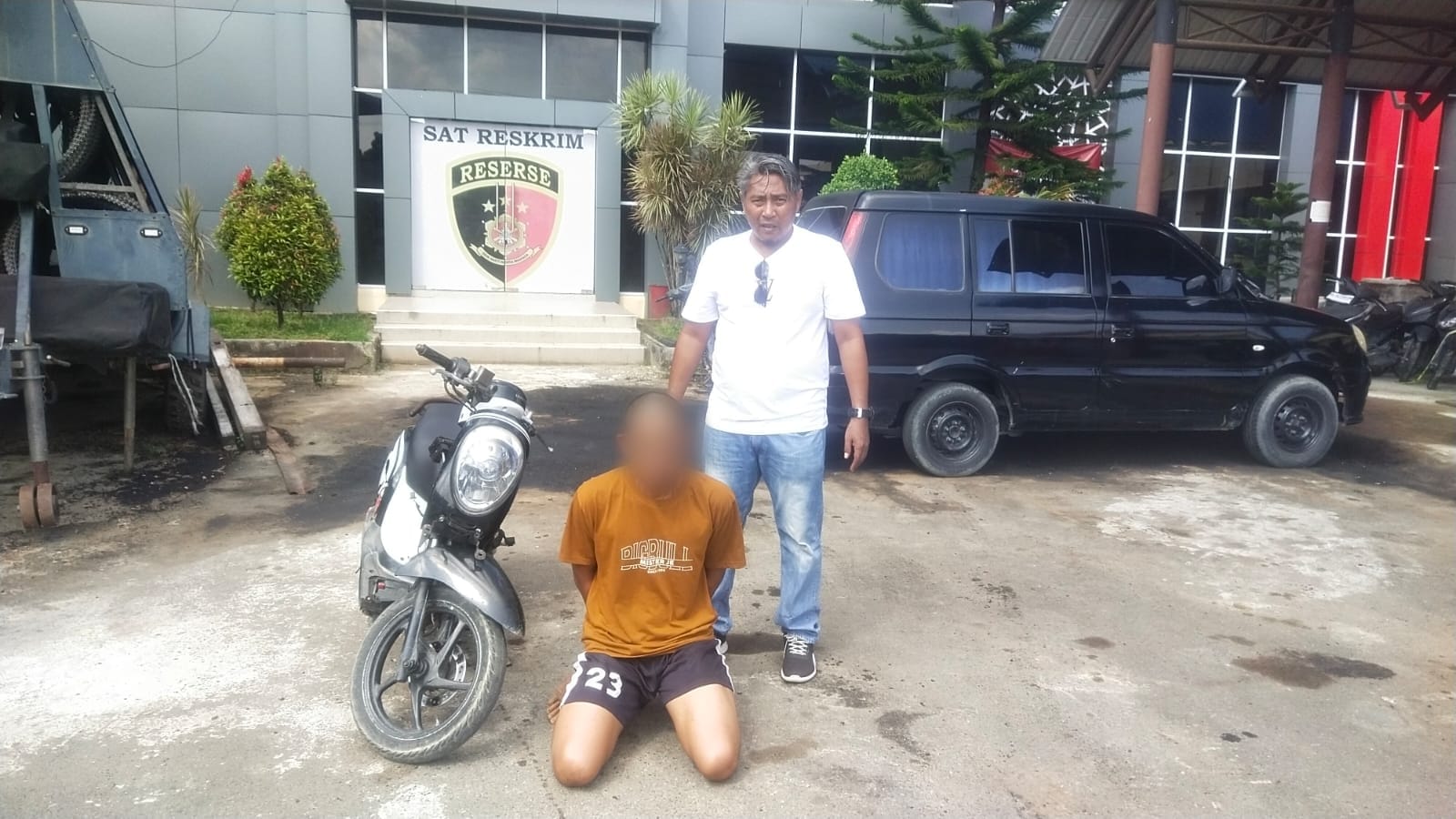 Unit Resmob Polres Langsa Berhasil Tangkap Pelaku Curanmor,Bersama Barang Bukti Sepeda Motor Curian