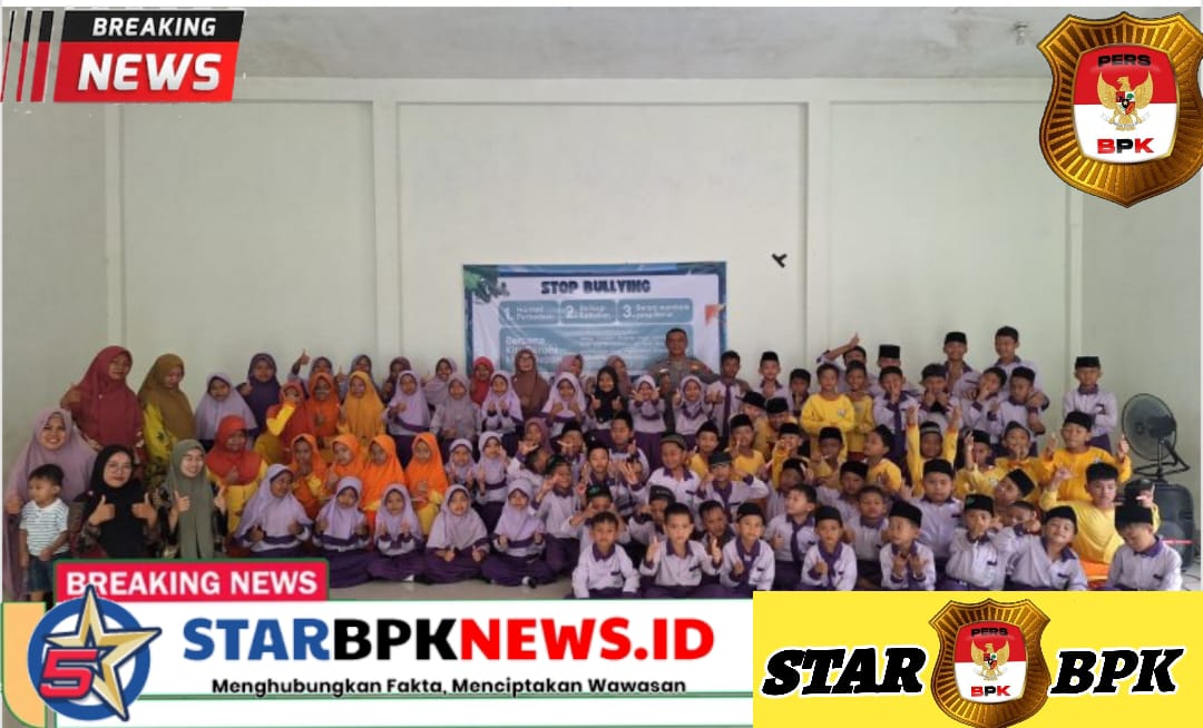 Polsek Lubuk Raja polres Oku Sosialisasi Stop Bullying Di SDIT AlFATH Desa Winangun