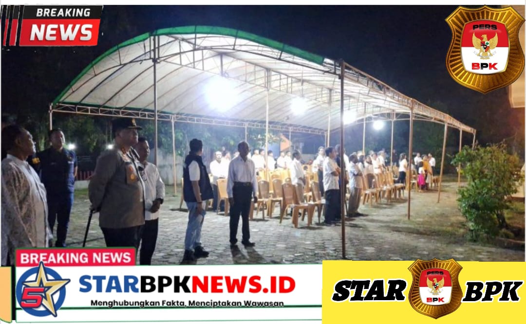 Kapolres Oku Monitoring Pelaksanaan Kegiatan Ibadah Perayaan Misa Paskah Kamis Putih Di Gereja