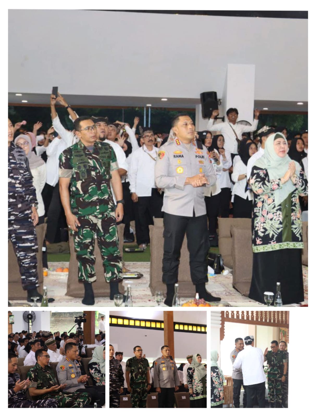 Dandim 0825/Banyuwangi Dampingi Mensos RI Acara Koordinasi Pembentukan Sekolah Rakyat dan Dialog Pilar Sosial