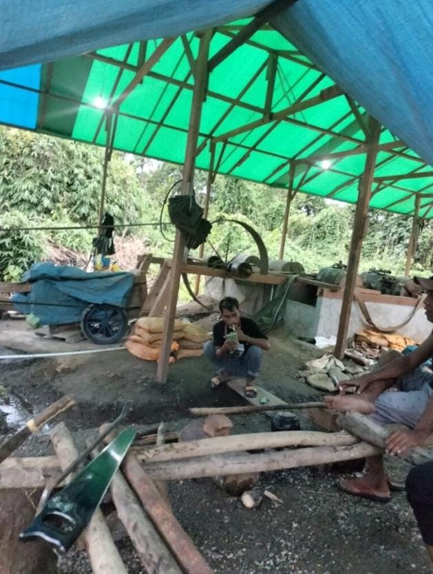 Tambang ilegal Tersembunyi di Desa Kubung