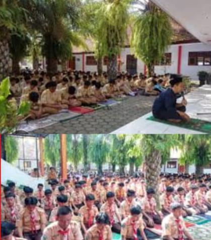 SMP Negeri 1 Cluring Rutin Gelar Salat Duha, Tanamkan Karakter Religius Sejak Dini