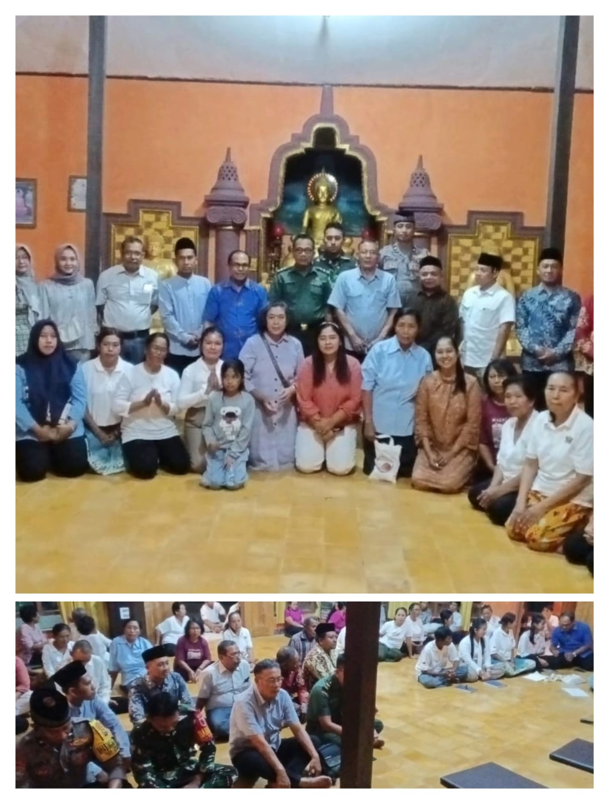 Babinsa Hadiri Kegiatan Agama Buddha, Wujud Toleransi Antar Umat Beragama
