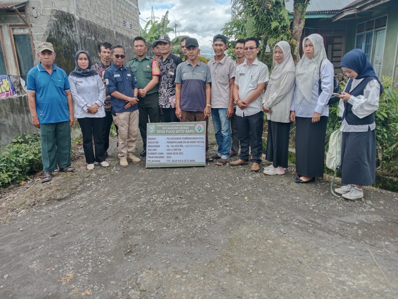 Desa pulo geto baru kabupaten Kepahiang Laksanakan Sosialisasi Pra Pelaksana Kegiatan APBD-Des Tahun 2025