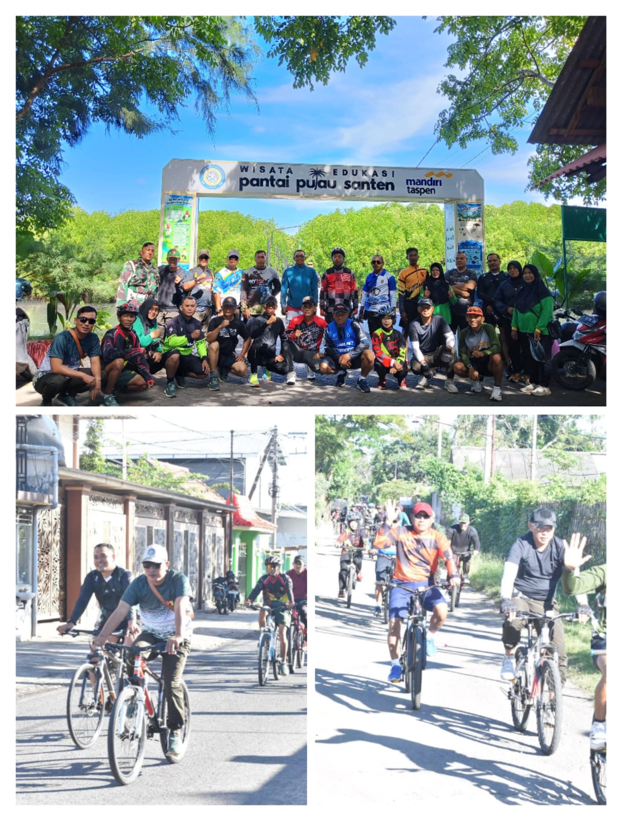 Funbike Ceria Keluarga Besar Makodim 0825/Banyuwangi Jaga Kebugaran dan Imunitas